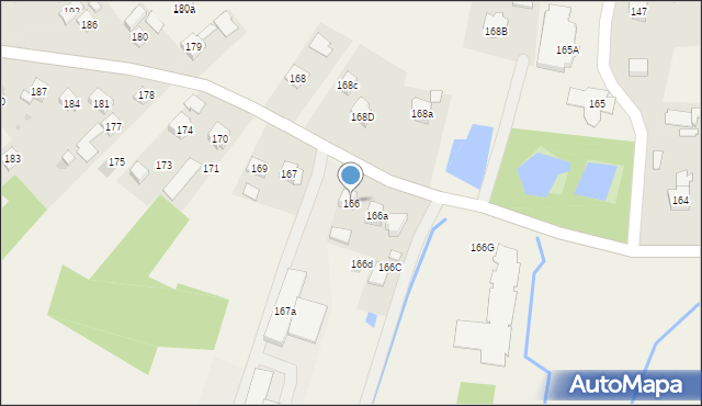 Rudna Mała, Rudna Mała, 166, mapa Rudna Mała