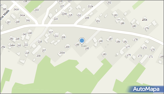 Rudna Mała, Rudna Mała, 197, mapa Rudna Mała