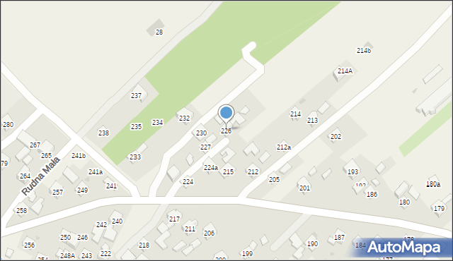 Rudna Mała, Rudna Mała, 226, mapa Rudna Mała