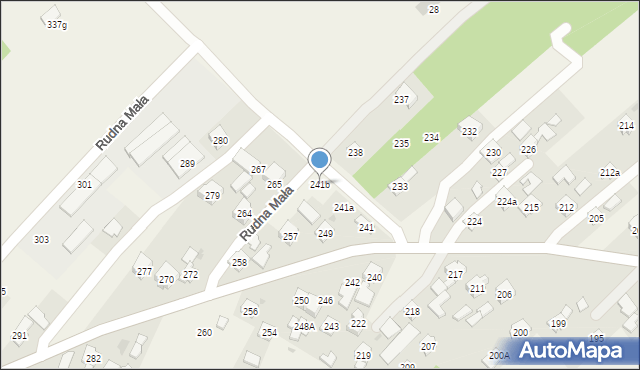 Rudna Mała, Rudna Mała, 241b, mapa Rudna Mała