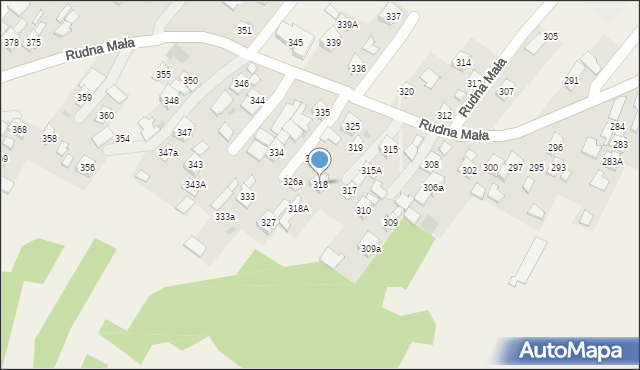 Rudna Mała, Rudna Mała, 318, mapa Rudna Mała