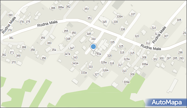 Rudna Mała, Rudna Mała, 340a, mapa Rudna Mała