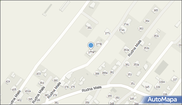 Rudna Mała, Rudna Mała, 377A, mapa Rudna Mała