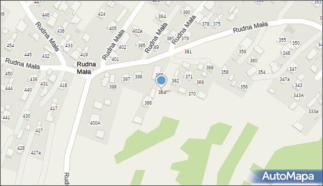 Rudna Mała, Rudna Mała, 384, mapa Rudna Mała