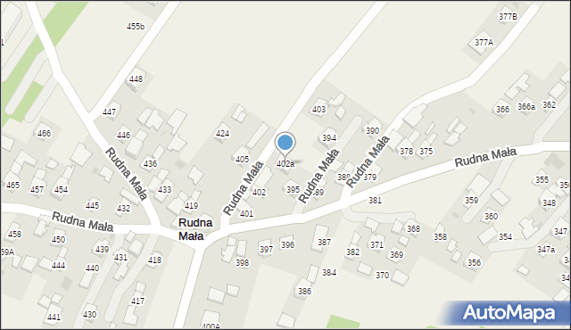Rudna Mała, Rudna Mała, 402a, mapa Rudna Mała