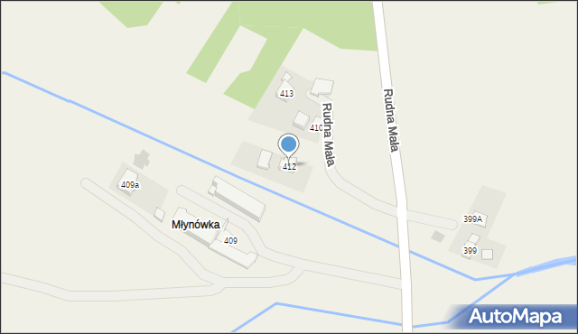 Rudna Mała, Rudna Mała, 412, mapa Rudna Mała