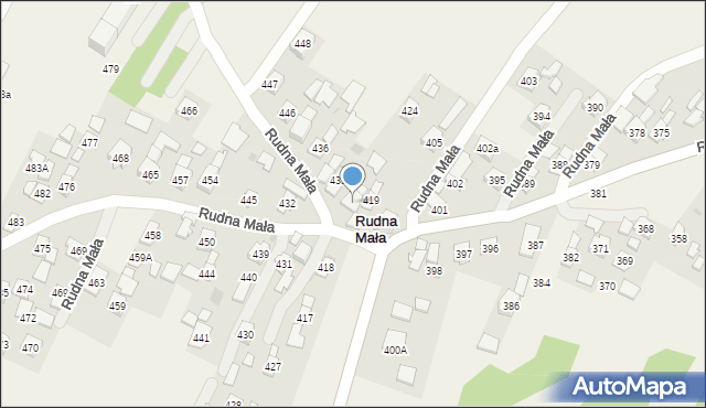 Rudna Mała, Rudna Mała, 425, mapa Rudna Mała