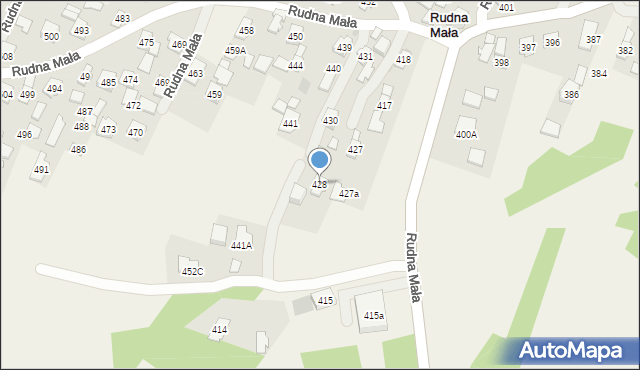 Rudna Mała, Rudna Mała, 428, mapa Rudna Mała