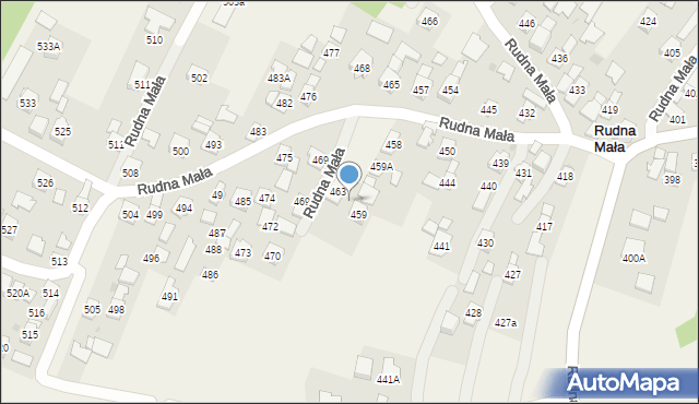 Rudna Mała, Rudna Mała, 461, mapa Rudna Mała