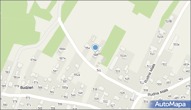 Rudna Mała, Rudna Mała, 548, mapa Rudna Mała