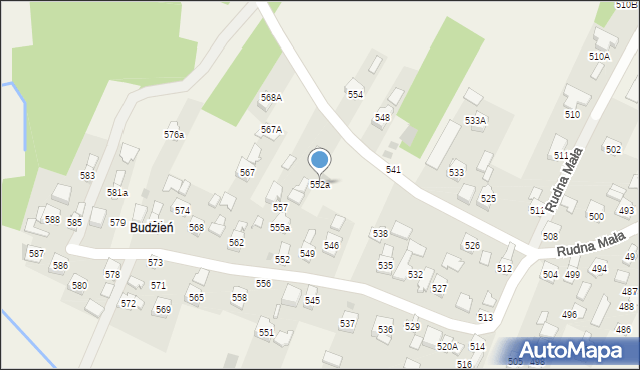 Rudna Mała, Rudna Mała, 552a, mapa Rudna Mała