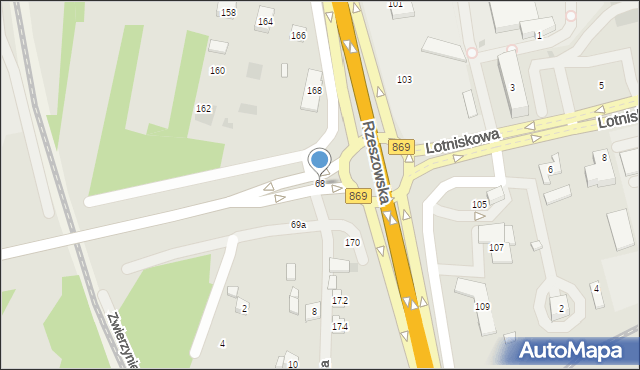 Rudna Mała, Rudna Mała, 68, mapa Rudna Mała