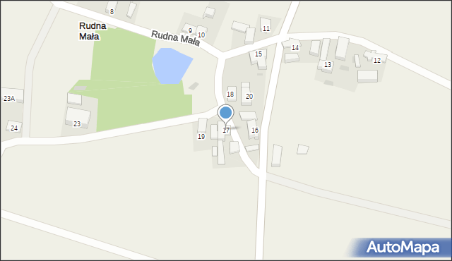 Rudna Mała, Rudna Mała, 17, mapa Rudna Mała