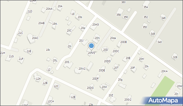 Rudna Wielka, Rudna Wielka, 20N/1, mapa Rudna Wielka