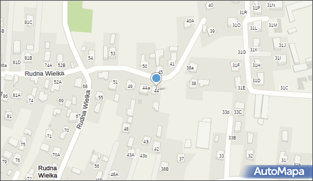 Rudna Wielka, Rudna Wielka, 44, mapa Rudna Wielka
