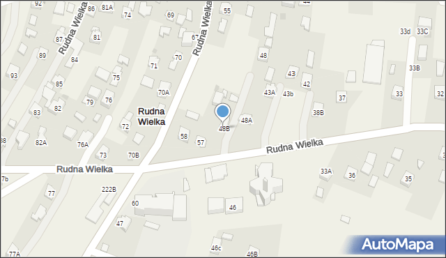Rudna Wielka, Rudna Wielka, 48B, mapa Rudna Wielka