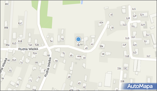 Rudna Wielka, Rudna Wielka, 50, mapa Rudna Wielka