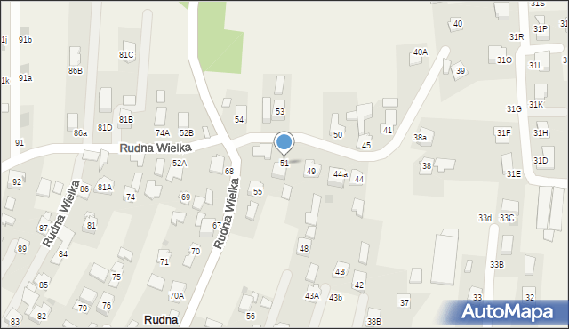 Rudna Wielka, Rudna Wielka, 51, mapa Rudna Wielka