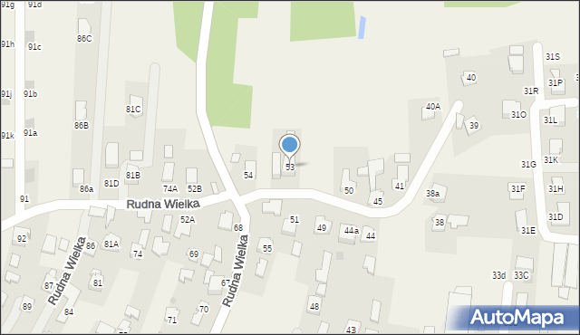 Rudna Wielka, Rudna Wielka, 53, mapa Rudna Wielka