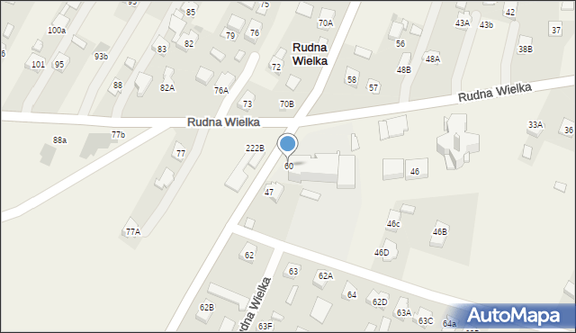 Rudna Wielka, Rudna Wielka, 60, mapa Rudna Wielka
