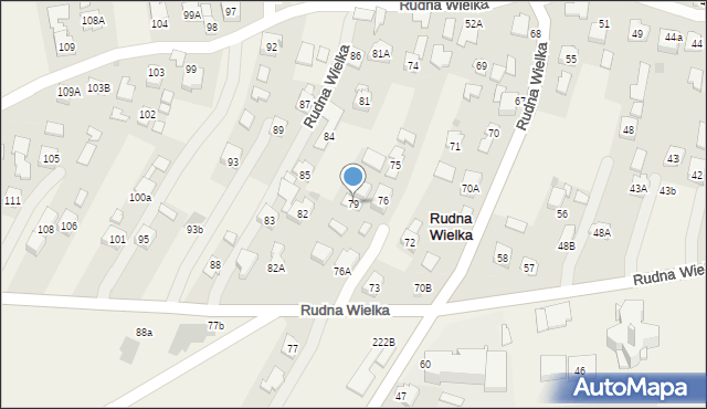 Rudna Wielka, Rudna Wielka, 79, mapa Rudna Wielka