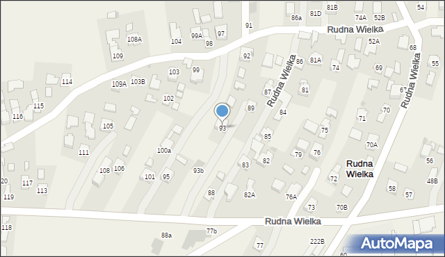 Rudna Wielka, Rudna Wielka, 93, mapa Rudna Wielka