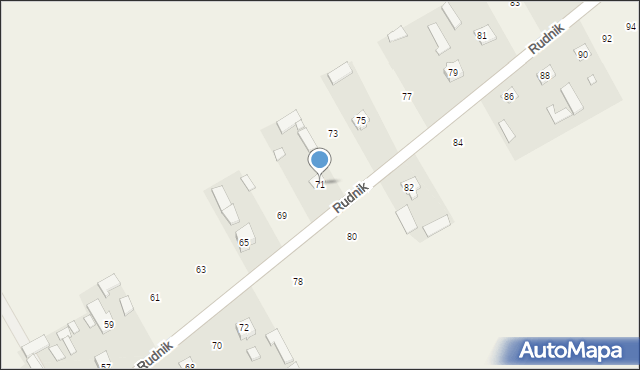 Rudnik, Rudnik, 71, mapa Rudnik