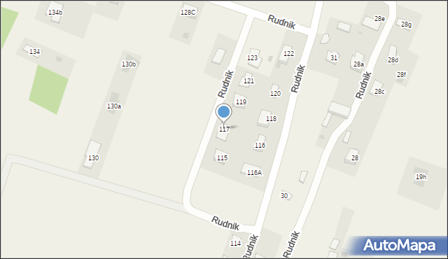 Rudnik, Rudnik, 117, mapa Rudnik