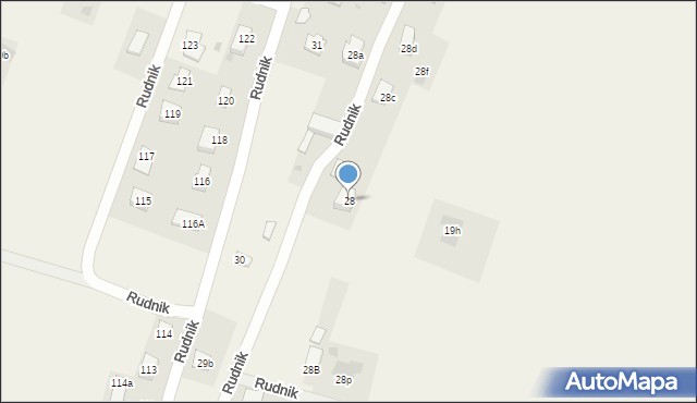 Rudnik, Rudnik, 28, mapa Rudnik