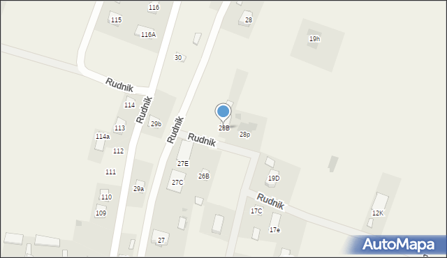 Rudnik, Rudnik, 28B, mapa Rudnik