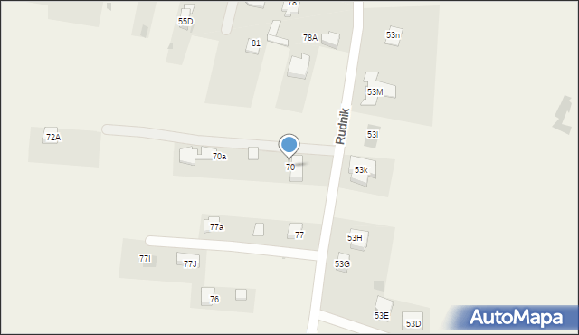 Rudnik, Rudnik, 70, mapa Rudnik