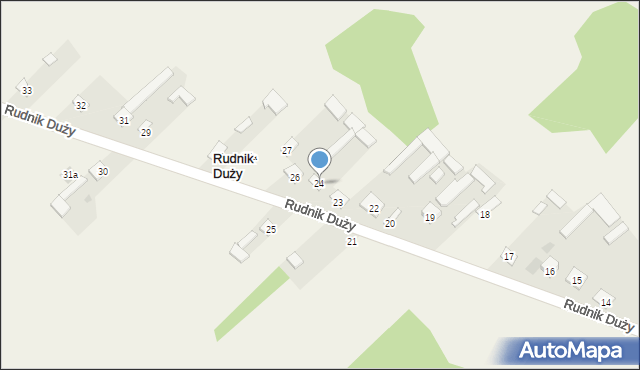 Rudnik Duży, Rudnik Duży, 24, mapa Rudnik Duży