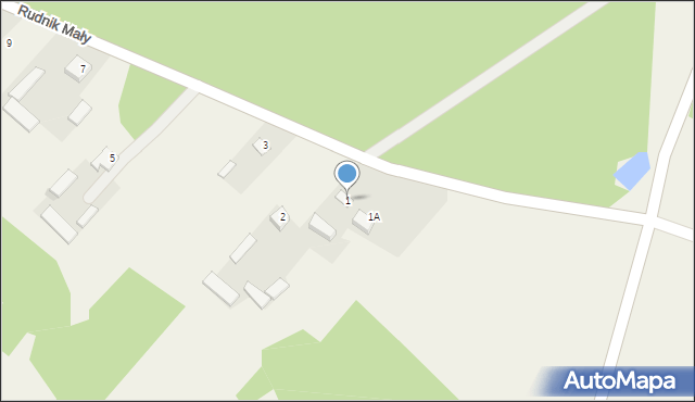 Rudnik Mały, Rudnik Mały, 1, mapa Rudnik Mały