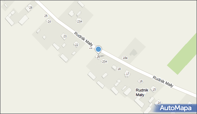 Rudnik Mały, Rudnik Mały, 20, mapa Rudnik Mały