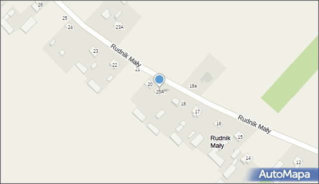 Rudnik Mały, Rudnik Mały, 20A, mapa Rudnik Mały