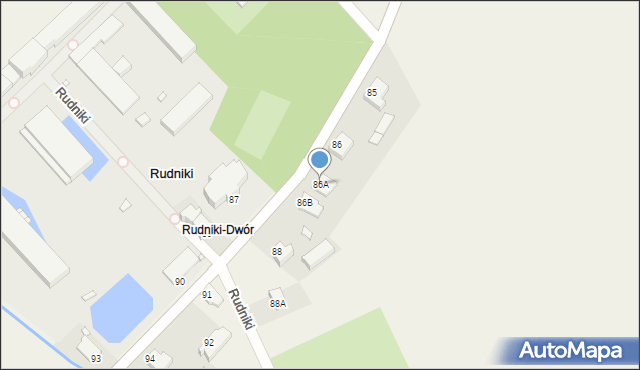 Rudniki, Rudniki, 86A, mapa Rudniki