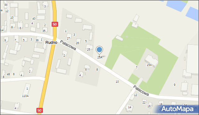 Rudno, Rudno, 25A, mapa Rudno