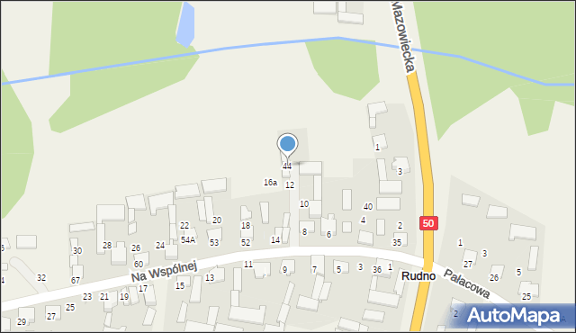 Rudno, Rudno, 44, mapa Rudno