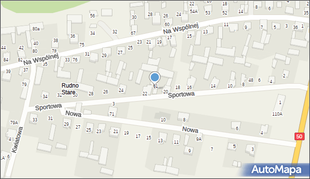 Rudno, Rudno, 63, mapa Rudno