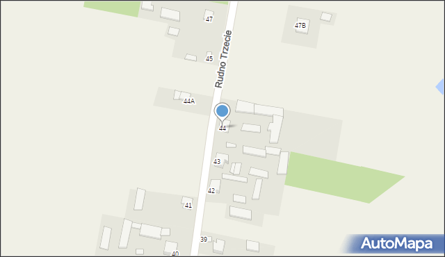 Rudno, Rudno Trzecie, 44, mapa Rudno