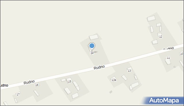Rudno, Rudno, 14, mapa Rudno