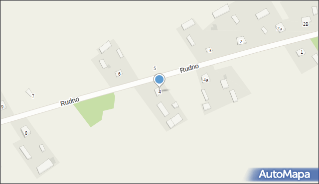 Rudno, Rudno, 4, mapa Rudno