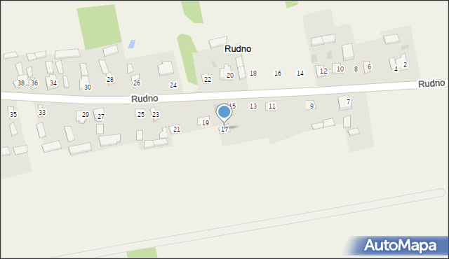 Rudno, Rudno, 17, mapa Rudno