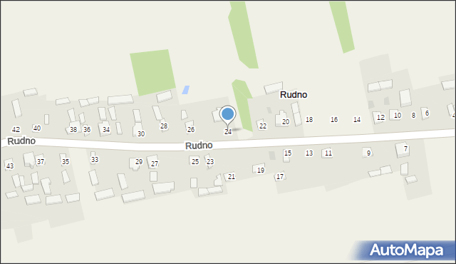 Rudno, Rudno, 24, mapa Rudno
