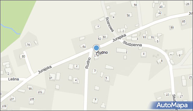 Rudno, Rudno, 17a, mapa Rudno