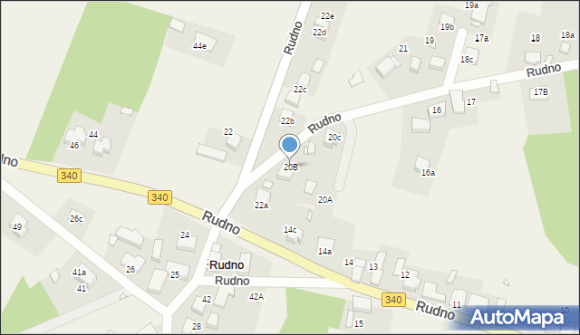 Rudno, Rudno, 20B, mapa Rudno