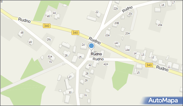 Rudno, Rudno, 23, mapa Rudno