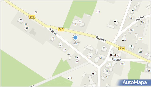 Rudno, Rudno, 26c, mapa Rudno