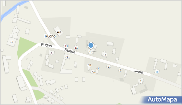 Rudno, Rudno, 15, mapa Rudno