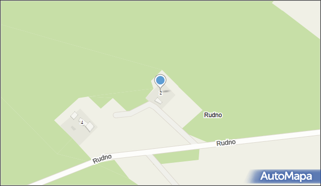 Rudno, Rudno, 2, mapa Rudno